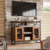 imageWLIVE TV Stand 55 inch TV Tall Entertainment Center with Storage Farmhouse Industrial TV Console for Bedroom Living Room Rustic BrownRustic Brown