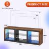 imageWLIVE TV Stand for 43 Inch TV Modern Entertainment Center with LED Lights ampamp Adjustable Glass Shelves Sturdy Media Console for Living Room BedroomGaming BlackRustic Brown