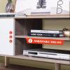 imageWLIVE TV Stand for 55 60 inch TV Mid Century Modern TV Console Entertainment Center with Storage for Living Room Retro BrownGreige