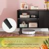 imageWLIVE TV Stand for 55 Inch TVs Entertainment Center with Storage Cabinet MidCentury TV Stands for Living Room and Bedroom 50quot TV Console BrownRelief Black