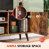 imageWLIVE TV Stand for 55 Inch TVs Entertainment Center with Storage Cabinet MidCentury TV Stands for Living Room and Bedroom 50quot TV Console BrownRustic Brown
