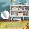 imageWLIVE TV Stand for 55 Inch TVs Entertainment Center with Storage Cabinet MidCentury TV Stands for Living Room and Bedroom 50quot TV Console BrownWhite