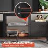 imageWLIVE TV Stand for 65 Inch TV 58 inch Entertainment Center with 2 Storage Cabinets Media Console for Living Room Bedroom and Office BlackBlack