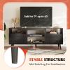 imageWLIVE TV Stand for 65 Inch TV 58 inch Entertainment Center with 2 Storage Cabinets Media Console for Living Room Bedroom and Office BlackBlack
