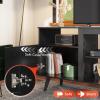 imageWLIVE TV Stand for 65 Inch TV 58 inch Entertainment Center with 2 Storage Cabinets Media Console for Living Room Bedroom and Office BlackBlack