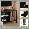 imageWLIVE TV Stand up to 65 Inch TV 55quot Entertainment Center Industrial TV Console with Open Storage Shelf for Living Room and Bedroom Rustic BrownBlack