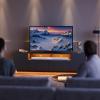 imageWLIVE TV Stand with LED Lights ampamp Large Storage Cabinet Modern Entertainment Center for 32435055 Inchs TVs Sturdy Media Console for Living Room BedroomGamingBlackBlack
