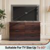imageWLIVE Tall Dresser for Bedroom Wood Chest of Drawers with Mental Handles Black Bedroom Dresser with 5 Drawers Modern Minimalist Closet Store Organizer for Living Room HallwayBrown