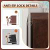 imageWLIVE Tall Dresser for Bedroom Wood Chest of Drawers with Mental Handles Black Bedroom Dresser with 5 Drawers Modern Minimalist Closet Store Organizer for Living Room HallwayBrown