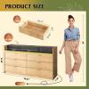 imageWLIVE Tall Dresser for Bedroom Wood Chest of Drawers with Mental Handles Black Bedroom Dresser with 5 Drawers Modern Minimalist Closet Store Organizer for Living Room HallwayLight Oak