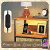 imageWLIVE White Night Stand with Charging Station LED Nightstand with 3 Fabric Drawers Tall Bedside Table with 3 USB Ports and 2 Outlets Dresser for Small Space 3193quot H Side Table for BedroomFloral Painted