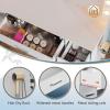 imageWLIVE White Vanity Desk with Large Mirror and Lights Makeup Table w7 Drawers ampamp Power Outlets Modern Vanity Table Set with Chair Dressing Table for Bedroom Dressing Room GirlModern
