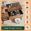 imageWLIVE Wood Lift Top Coffee Table with Hidden Compartment and Adjustable Storage Shelf Lift Tabletop Dining Table for Home Living Room Office Charcoal BlackRetro Brown