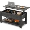 imageWLIVE Coffee Table 39quot Lift Top Coffee Table with Hidden Compartment and Storage Shelf for Living Room Rustic BrownEspresso