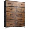 Rustic Brown Wood Grain Print