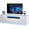 imageWLIVE TV Stand with LED Lights ampamp Large Storage Cabinet Modern Entertainment Center for 65 Inchs TV Sturdy Media Console for Living Room BedroomGamingWhite