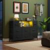 imageWLIVE 2 Sets 8 Drawer Dresser Dresser for Bedroom Closet Hallway Storage Dresser Organizer Unit Dressers ampamp Chests of Drawers with Fabric Bins