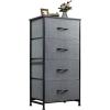 imageWLIVE 3 Drawer 4 Drawer and 9 Drawer Dresser Set Dresser for Bedroom Closet Hallway Storage Organizer Unit Dressers ampamp Chests of Drawers Dark Grey
