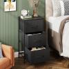 imageWLIVE 3 Drawer Dresser and 8 Drawer Dresser Set Dresser for Bedroom Closet Hallway Storage Dresser Organizer Unit Dressers ampamp Chests of Drawers with Fabric Bins Charcoal Black