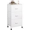 imageWLIVE 3 Drawer and 9 Drawer Dresser Set Dresser for Bedroom Closet Hallway Storage Organizer Unit Dressers ampamp Chests of Drawers with Fabric Bins White