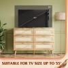 imageWLIVE 6 Drawer Dresser for Bedroom 4724 Wide Wood White Dresser Storage Organizer with Sturdy Metal Handle TV Stand for 55 inch TV Chest of Drawers for Living Room Hallway ClosetLight Oak