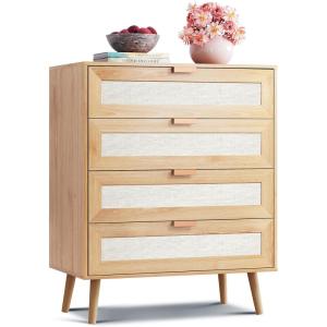 imageWLIVE 6 Drawer Dresser for Bedroom 4724 Wide Wood White Dresser Storage Organizer with Sturdy Metal Handle TV Stand for 55 inch TV Chest of Drawers for Living Room Hallway ClosetLight Oak