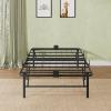 imageWLIVE Foldable Twin Bed Frames Metal Platform Bed Frame Twin Size with Heavy Duty Steel Slats No Box Spring Needed Easy Assembly No Noise BlackBlack