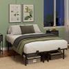 imageWLIVE Foldable Twin Bed Frames Metal Platform Bed Frame Twin Size with Heavy Duty Steel Slats No Box Spring Needed Easy Assembly No Noise BlackBlack