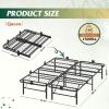imageWLIVE Foldable Twin Bed Frames Metal Platform Bed Frame Twin Size with Heavy Duty Steel Slats No Box Spring Needed Easy Assembly No Noise BlackBlack