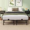 imageWLIVE Foldable Twin Bed Frames Metal Platform Bed Frame Twin Size with Heavy Duty Steel Slats No Box Spring Needed Easy Assembly No Noise BlackBlack