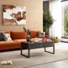 imageWLIVE Lift Top Coffee Table with Hidden Compartment Cocktail Table Rising Center for Living Room Side Drawer and Metal Frame Charcoal Black