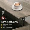 imageWLIVE Lift Top Coffee Table with Storage 409quot Coffee Table with Lifting Top ampamp Sliding Cover Wood Modern Center Table with 2 Hidden Compartment for Living Room Retro BrownGrey