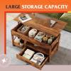 imageWLIVE Lift Top Coffee Table with Storage 409quot Coffee Table with Lifting Top ampamp Sliding Cover Wood Modern Center Table with 2 Hidden Compartment for Living Room Retro BrownRustic Brown