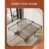 imageWLIVE Queen Bed Frame Metal Platform Bed Frame Sturdy Queen Size Beds with Storage Space Under Bed Suitable for BedroomKing