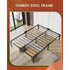 imageWLIVE Queen Bed Frame Metal Platform Bed Frame Sturdy Queen Size Beds with Storage Space Under Bed Suitable for BedroomQueen