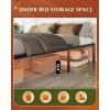 imageWLIVE Queen Bed Frame Metal Platform Bed Frame Sturdy Queen Size Beds with Storage Space Under Bed Suitable for BedroomQueen