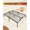 imageWLIVE Queen Bed Frame Metal Platform Bed Frame Sturdy Queen Size Beds with Storage Space Under Bed Suitable for BedroomQueen