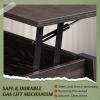 imageWLIVE Coffee Table 39quot Lift Top Coffee Table with Hidden Compartment Storage Shelf and Lifting Top for Home Living Room Office and Reception Room BrownEspresso
