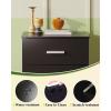 imageWLIVE Black Night Stand with 3 Drawers Small Wooden Nightstand Bed Side Table for Bedroom Living Room Dorm Modern Minimalist Bedside Table 129quot D x 16quot W x 216quot HBlack
