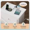 imageWLIVE Tall Nightstand with Charging Station Wood Nightstand with 3 Drawers Bedside Tables Bedroom Dorm End Table with 2 USB Ports and 2 AC Outlets Bedside Table EspressoWhite