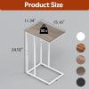 imageWLIVE Side Table C Shaped End Table for Couch Sofa and Bed Large Desktop C Table for Living Room Bedroom Bedside Creamy GreigeGreige