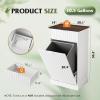 imageWLIVE 10 Gallon Tilt Out Trash Can Cabinet Pet Proof Hidden Trash Can Cabinet with Storage Wooden Laundry Hamper for Kitchen Home Laundry WhiteWhite