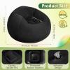 imageWLIVE 2 Pcs Bean Bag Chair Inflatable Comfy Chair for Adults Kids Suit for Dorm Gaming Room BlackBlack
