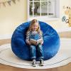 imageWLIVE 2 Pcs Bean Bag Chair Inflatable Comfy Chair for Adults Kids Suit for Dorm Gaming Room BlackNavy Blue