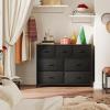imageWLIVE 3 Drawer and 7 Drawer Dresser Set Dresser for Bedroom Closet Hallway Storage Organizer Unit Dressers amp Chests of Drawers with Fabric Bins Charcoal Black