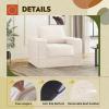 imageWLIVE 35 Boneless Chair for Living Room Bean Bag Chair for Adults with Pillows Comfortable Floor Chair Beige SingleBeige