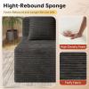 imageWLIVE 35 Boneless Chair for Living Room Bean Bag Chair for Adults with Pillows Comfortable Floor Chair Beige SingleBlack