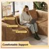 imageWLIVE 35 Boneless Chair for Living Room Bean Bag Chair for Adults with Pillows Comfortable Floor Chair Beige SingleBrown