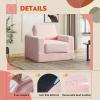 imageWLIVE 35 Boneless Chair for Living Room Bean Bag Chair for Adults with Pillows Comfortable Floor Chair Beige SinglePink