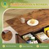 imageWLIVE 39 Coffee Table Lift Top Coffee Table with Drawers Large Hidden Compartment and Open Storage Shelf Wooden Lift Tabletop for Living Room Rustic Brown